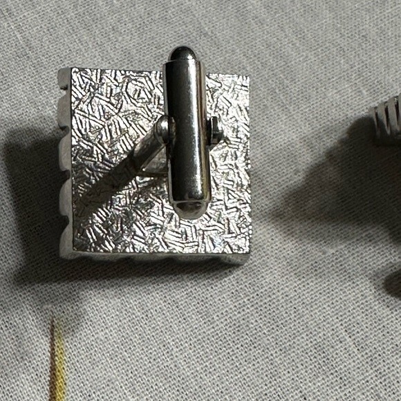 Vintage Men’s Western Silver tone Cuff Links - Picture 6 of 8